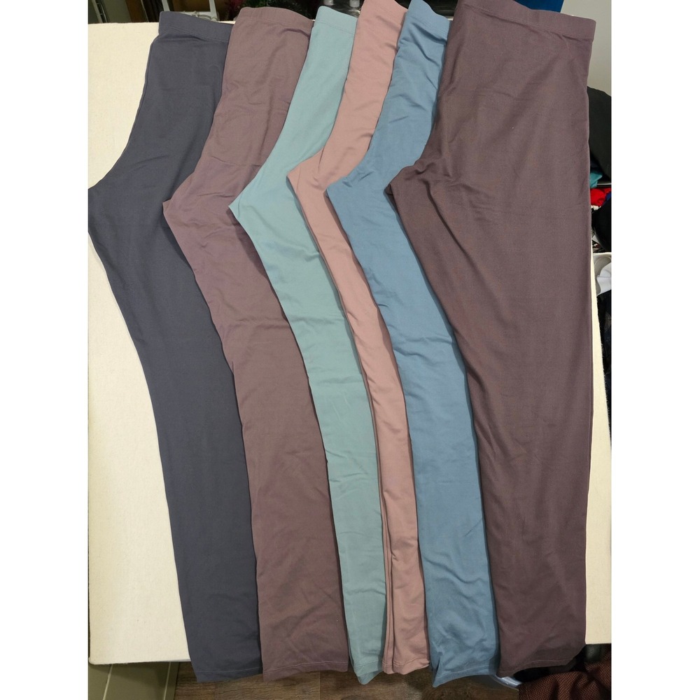 Felina Leggings Velvety Super Soft Women''s XXL/2XL Leggings 6 Pair Bundle